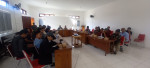 Rapat Sosialisasi Perjanjian Usaha Permodalan yang bertempat di Aula Kantor Camat Busungbiu