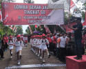 Camat Busungbiu Membuka Lomba Gerak Jalan Tingkat SD se Kecamatan Busungbiu